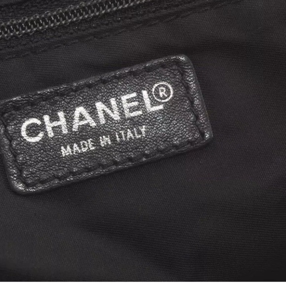 CHANEL Authentic  TravelLine 2Way Hand Bag Nylon Leather Black w/ COA - Picture 3 of 10